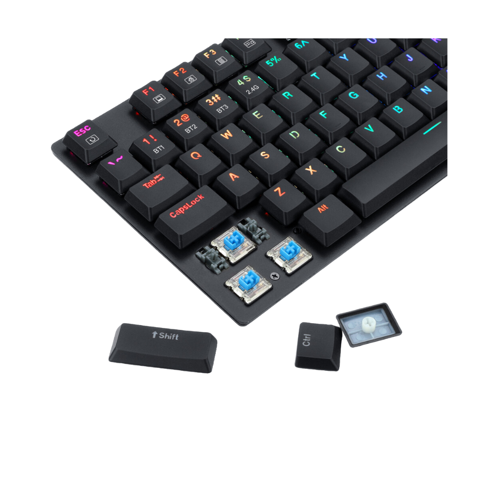 Redragon K607P KBS Wireless 2.4G and Bluetooth Gaming Keyboard Keyboard