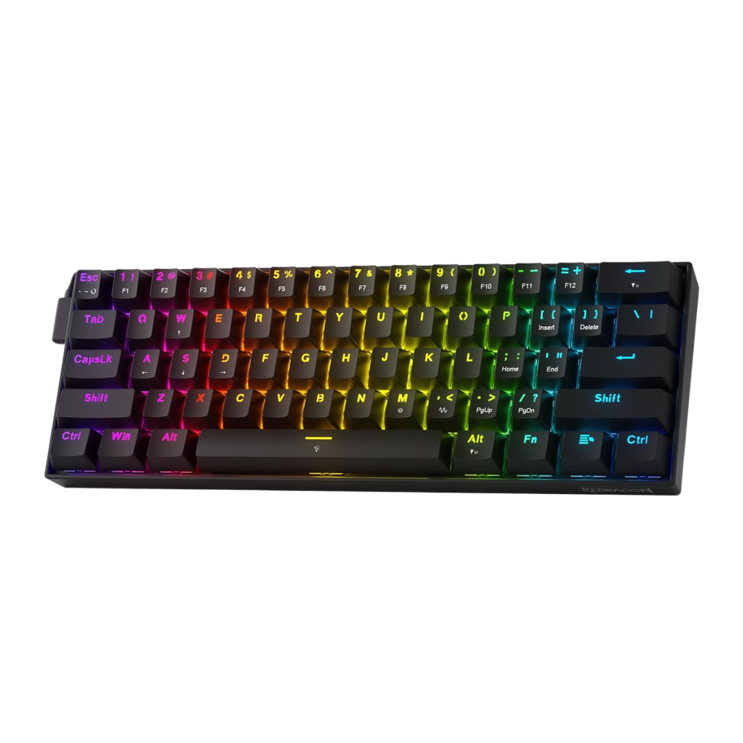 Redragon K617 he Rapid Trigger Gaming Keyboard 60% 61 Keys Wired Mechanical Keyboard W/hyper-fast Actuation Dedicated