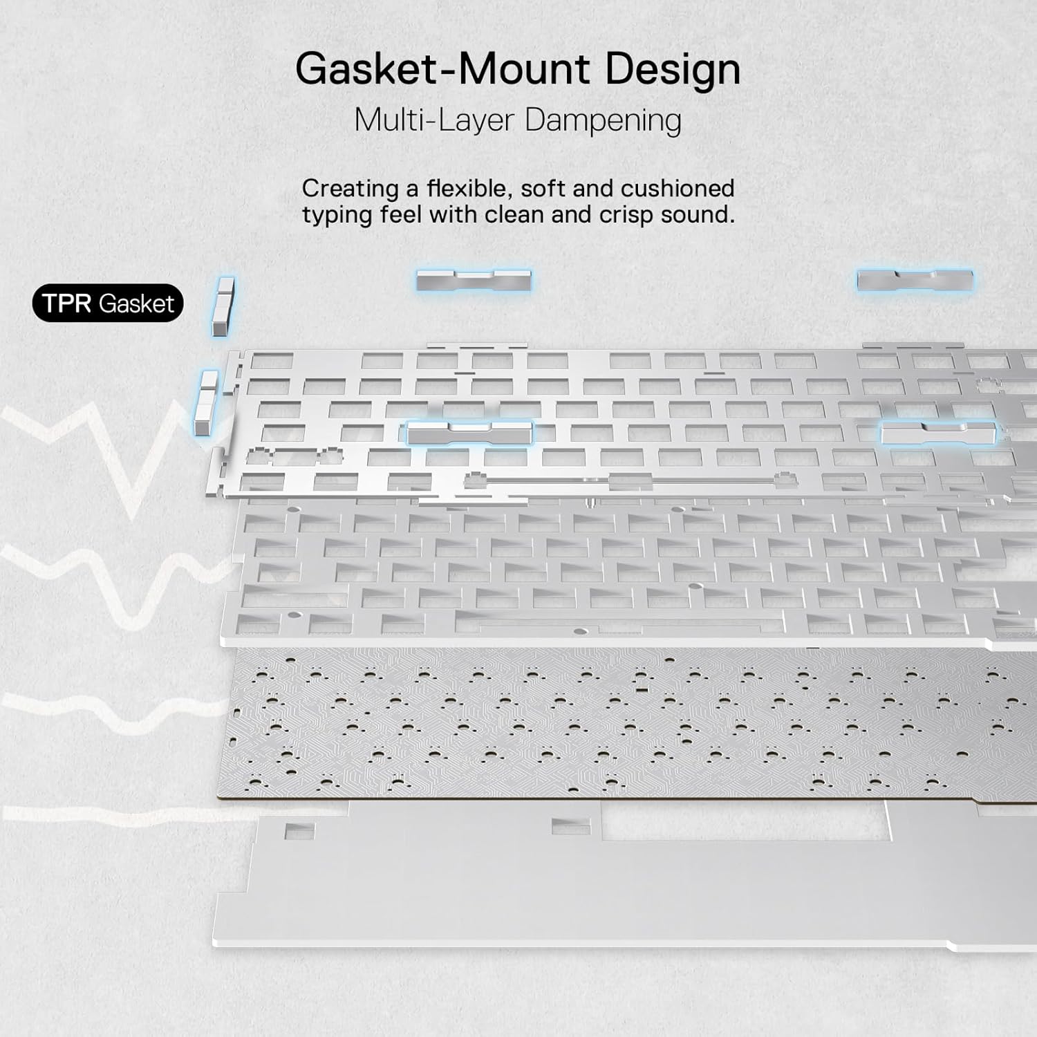 Redragon K649 PRO 78% Wireless Gasket RGB Gaming Keyboard 3 Modes 82 Keys Full