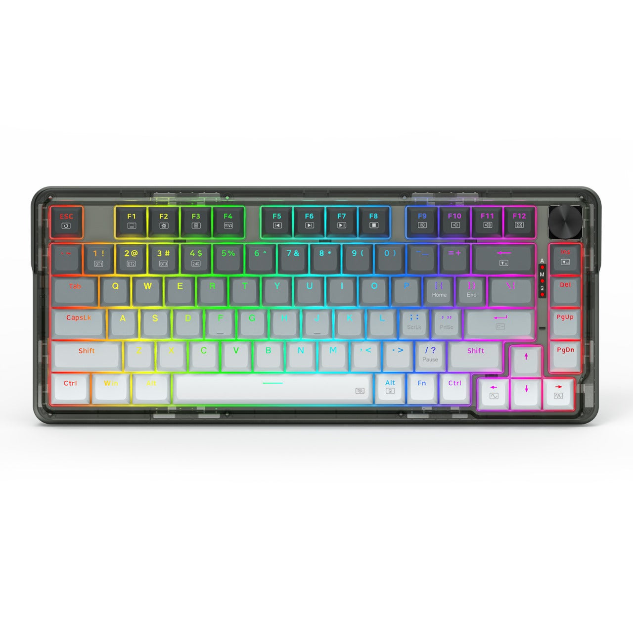 Redragon K673 GG 75% Wireless Gasket RGB Gaming Keyboard 3 Modes 81 Keys PBT