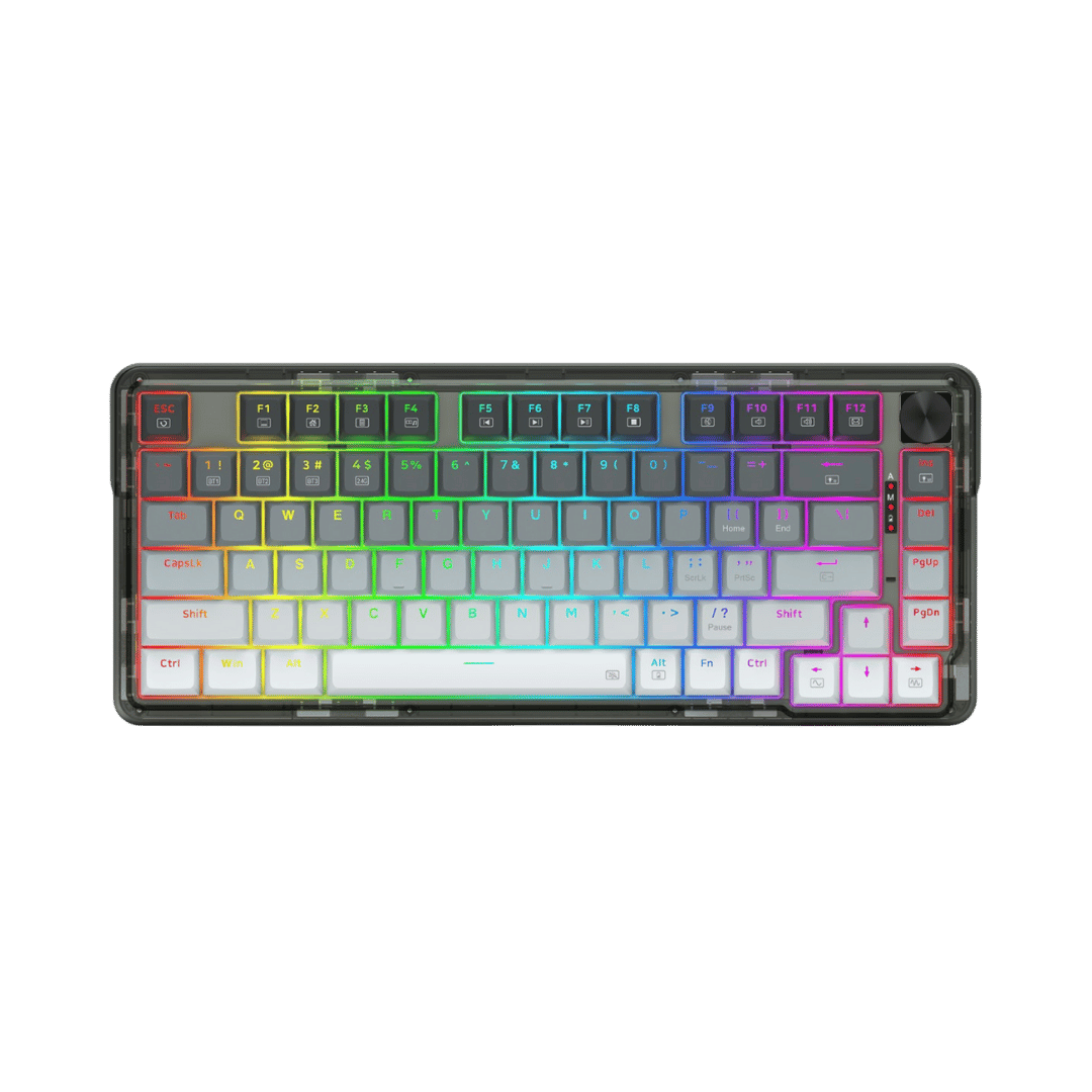 Redragon K673 Gg 75% Wireless Gasket Rgb Gaming Keyboard 3-modes 81 Keys Pbt - Keyboard
