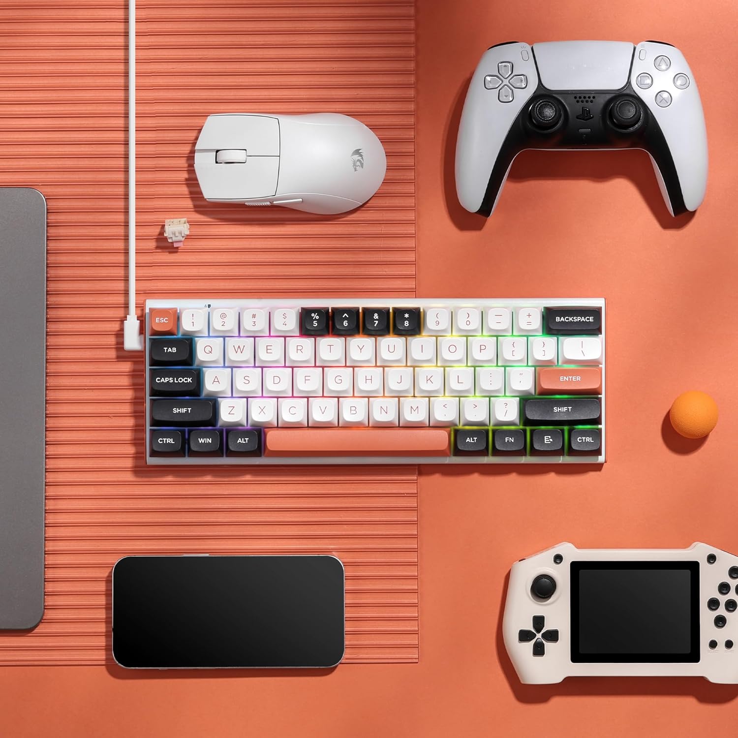 Redragon K683 Rapid Trigger he Gaming Keyboard 60% 61 Keys Wired Mechanical Keyboard W/hyper-fast Actuation Dedicated