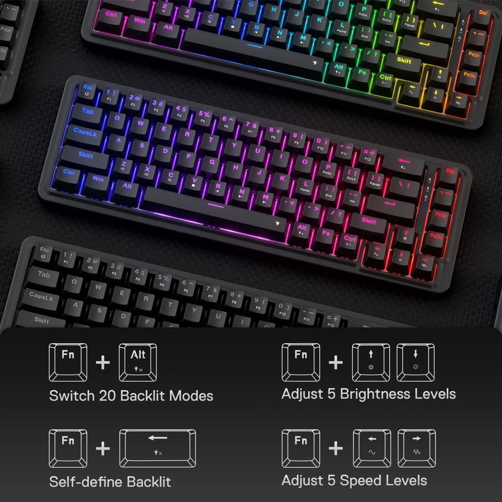 Redragon K709 65% Wired Gasket RGB Gaming Keyboard Keyboard