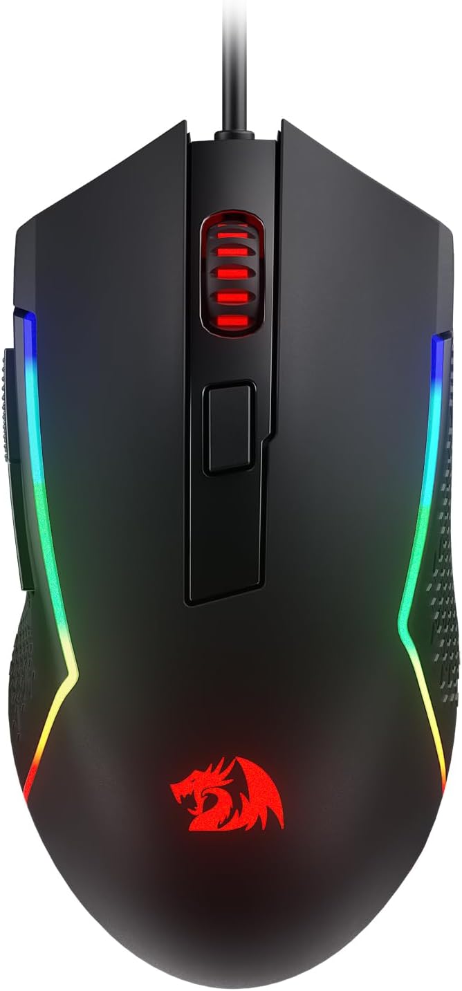 Redragon M616 RGB Gaming Mouse 10000 DPI Wired Optical Mouse with 6