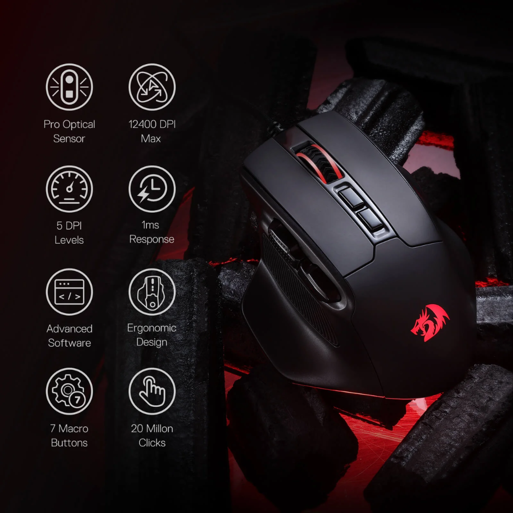 Redragon M806 Bullseye Gaming Mouse Mouse