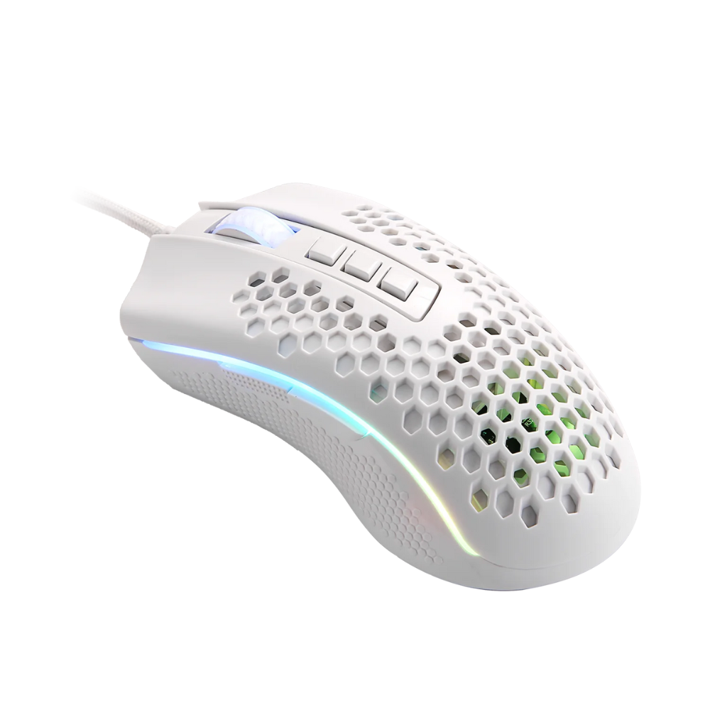 Redragon M808 Storm White Lightweight RGB Gaming Mouse Mouse