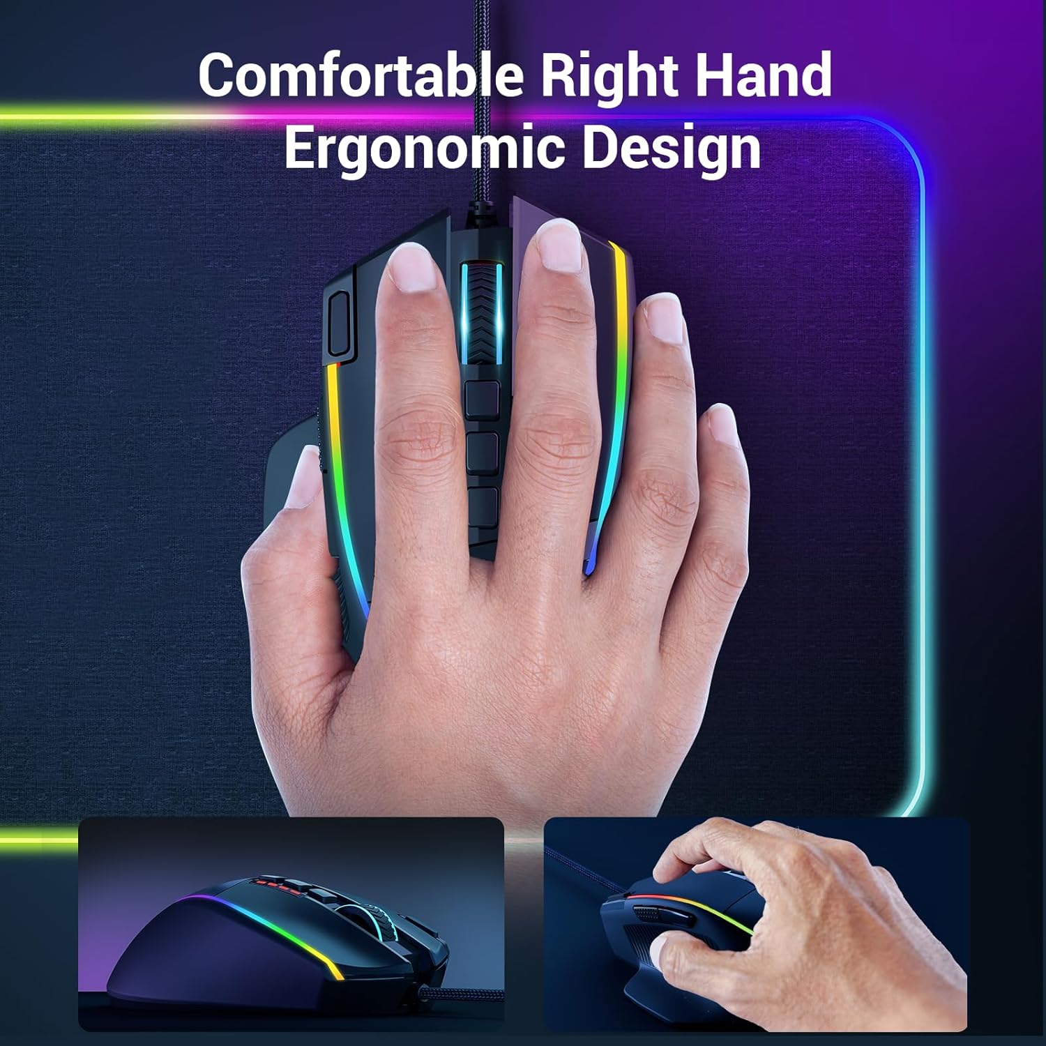 Redragon M915 Gaming Mouse Wired Gaming Mouse 26,000 DPI Opitacl Sensor