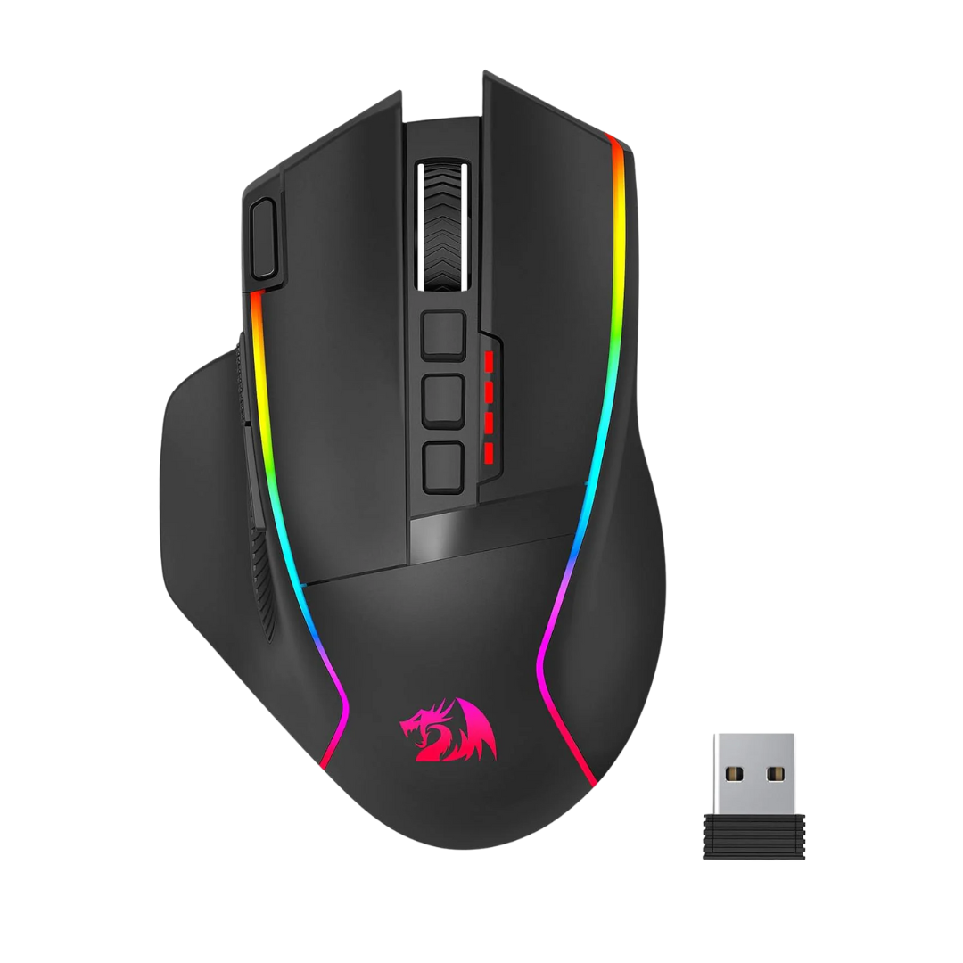 Redragon M915WL Wireless Gaming Mouse Ergonomic Mouse 16000 DPI with Rapid Fire