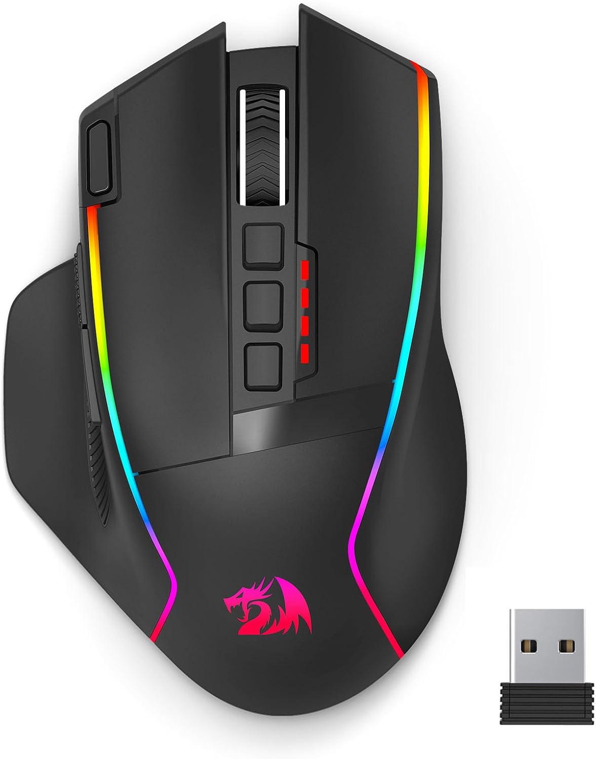 Redragon M915WL Wireless Gaming Mouse Ergonomic Mouse 16000 DPI with Rapid Fire