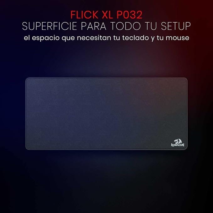 Redragon P032 Flick XL Mouse Pad with Stitched Edges Waterproof for Work Games