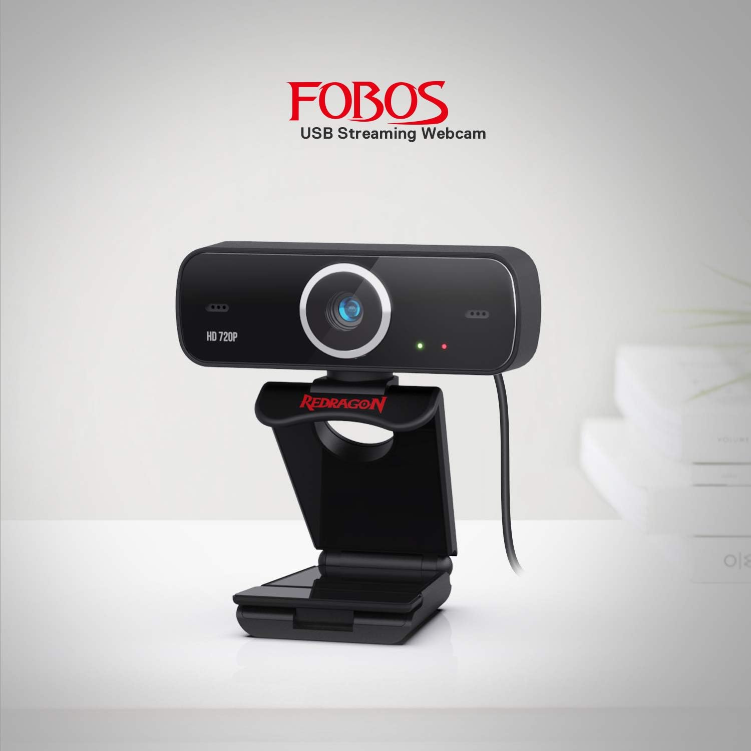 Redragon Webcam Gamer and Streamer Fobos 2 720p GW600 1 Black Streaming