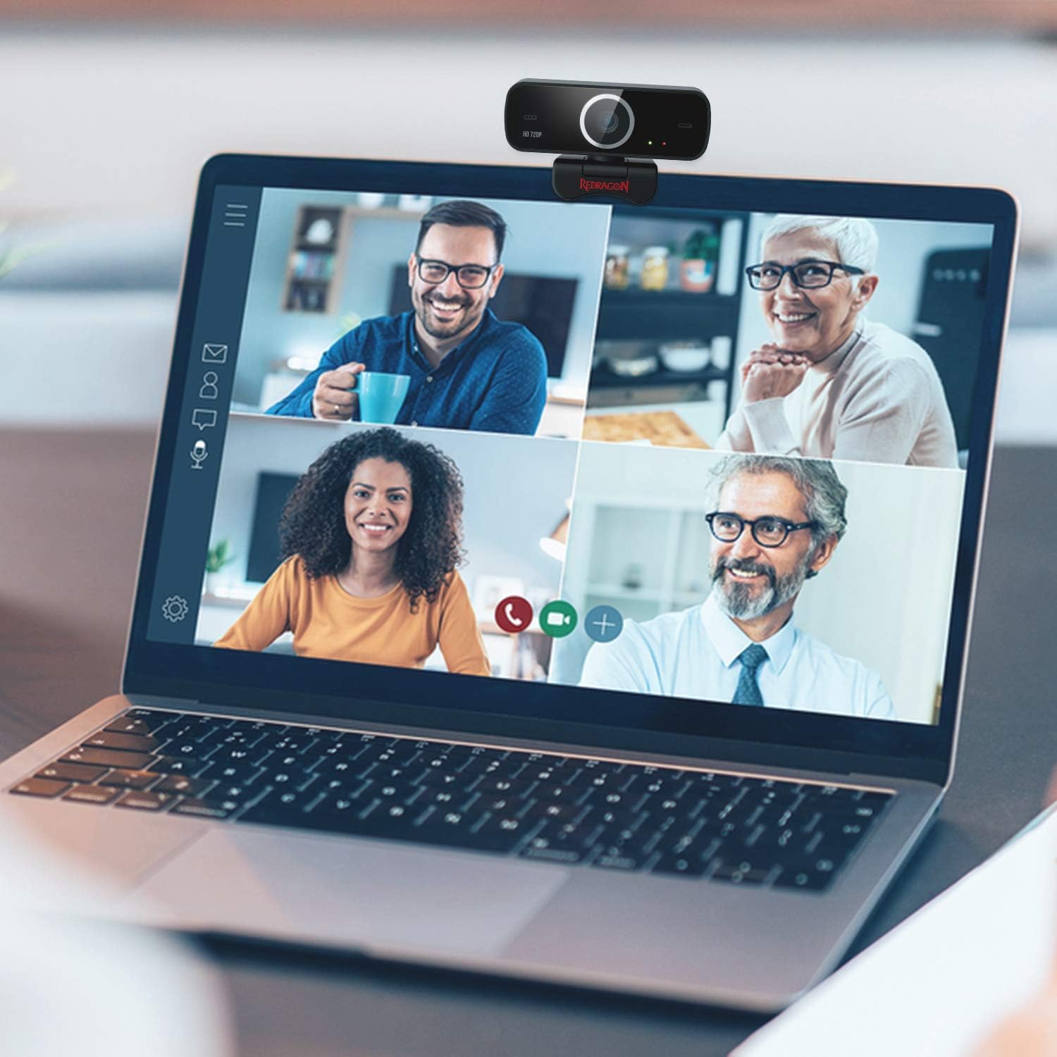 Redragon Webcam Gamer and Streamer Fobos 2 720p GW600 1 Black Streaming