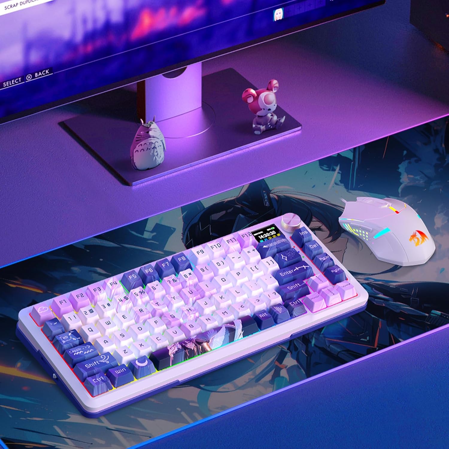 Redragon Wireless Mechanical Keyboard Gasket RGB Gaming Keyboard with 81