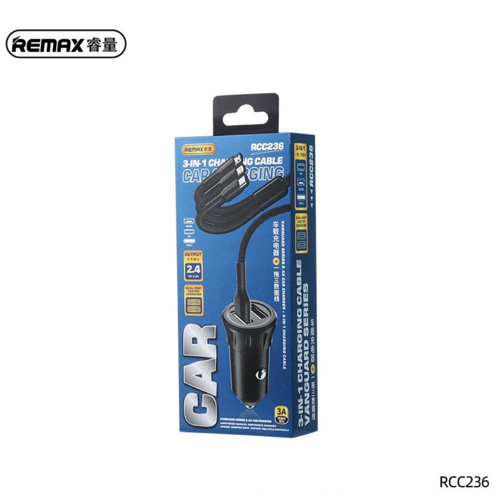 REMAX CAR CHARGER VANGUARD SERIES RCC236 Cables & Chargers