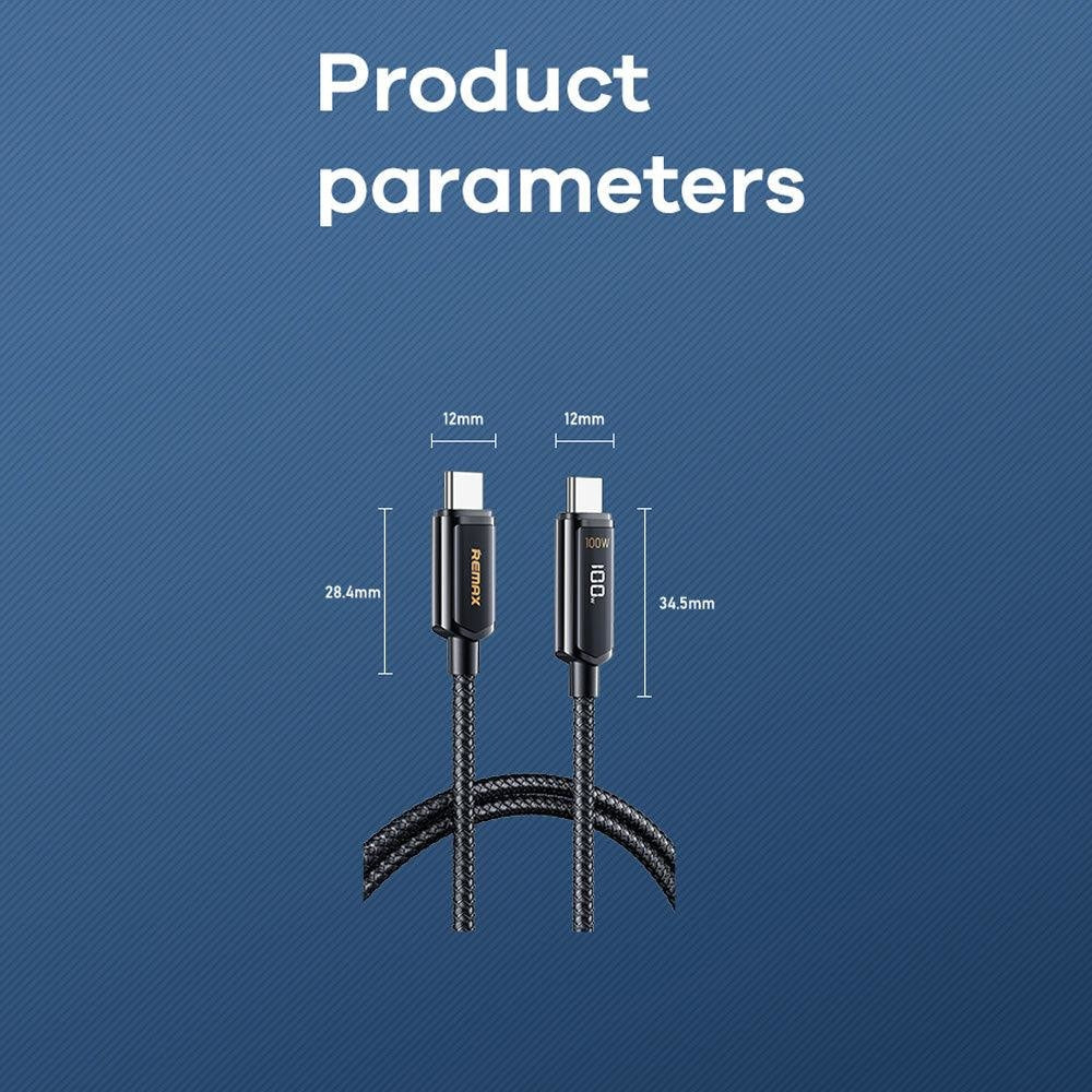 REMAX RC 128A REMINE Series 100W Digital Display Type C Cables & Chargers