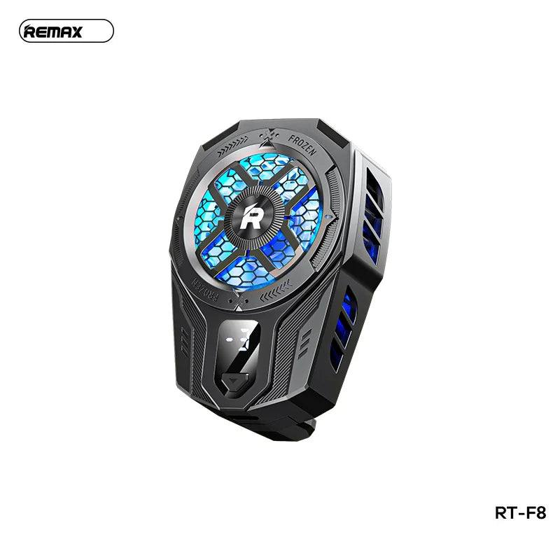 Remax RT F8i Series Clamp Phone Cooler Black Cooling Stands