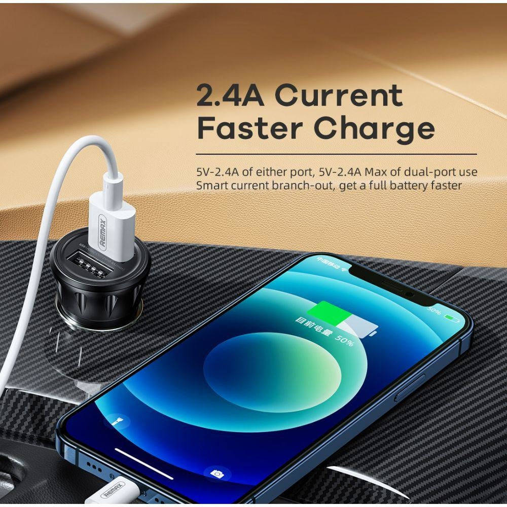 Remax Vanguard RCC236 2.4A Car Charger Cables & Chargers