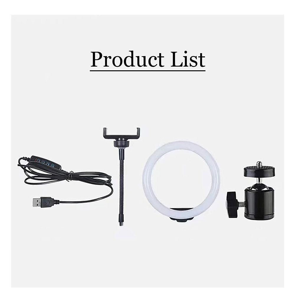 Ring Light 26cm with tripod for Multiple Uses Streaming