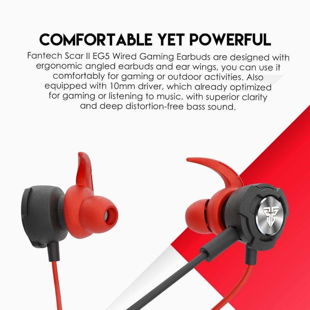 SCAR II EG5 Wired Gaming Earbuds Audio