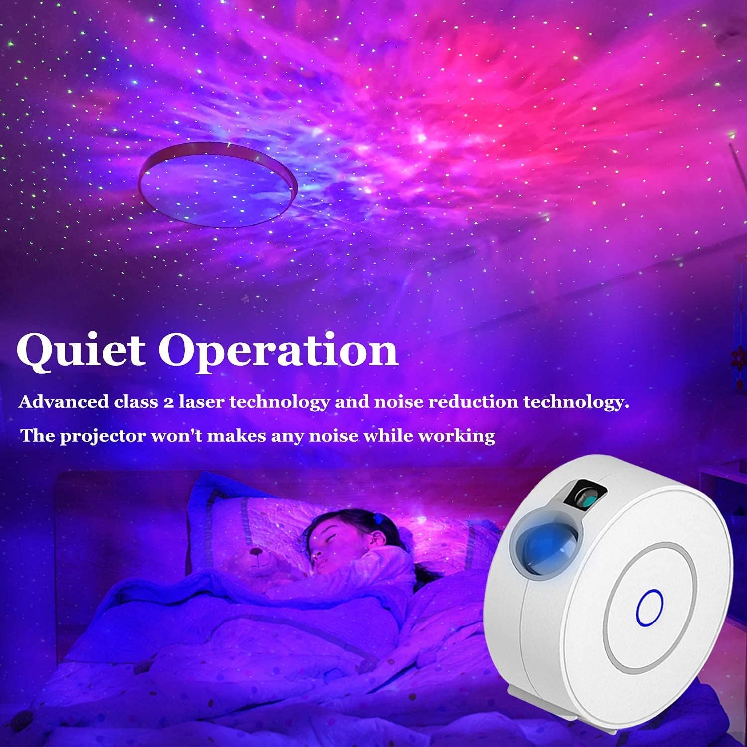 Smart Galaxy Projector Compatible with Alexa & Google Home Lightning