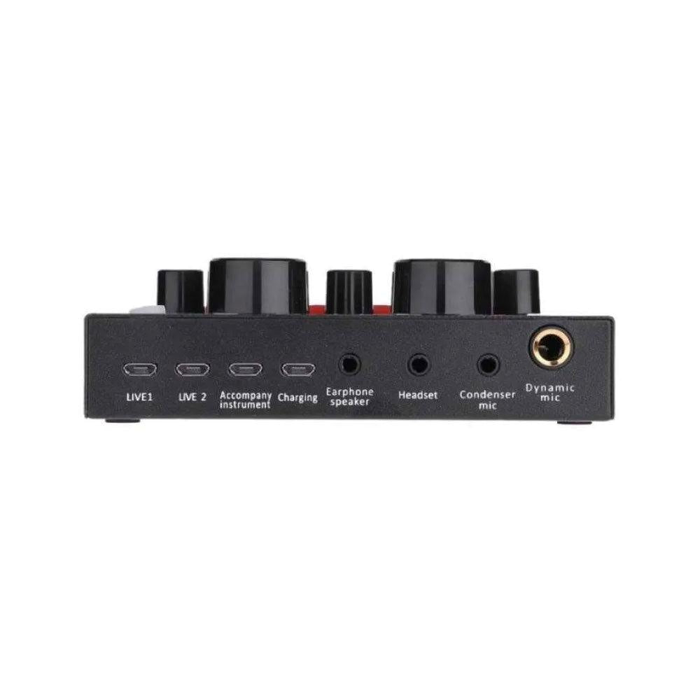 Sound card V8 Mixer Bluetooth SoundCard V8 Audio Soundcard Audio