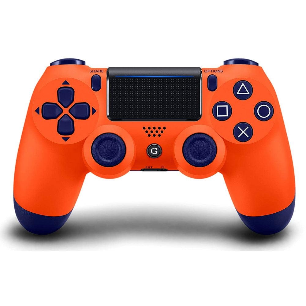 Wireless BT Gamepad For PS4 Controller Solid Orange Console