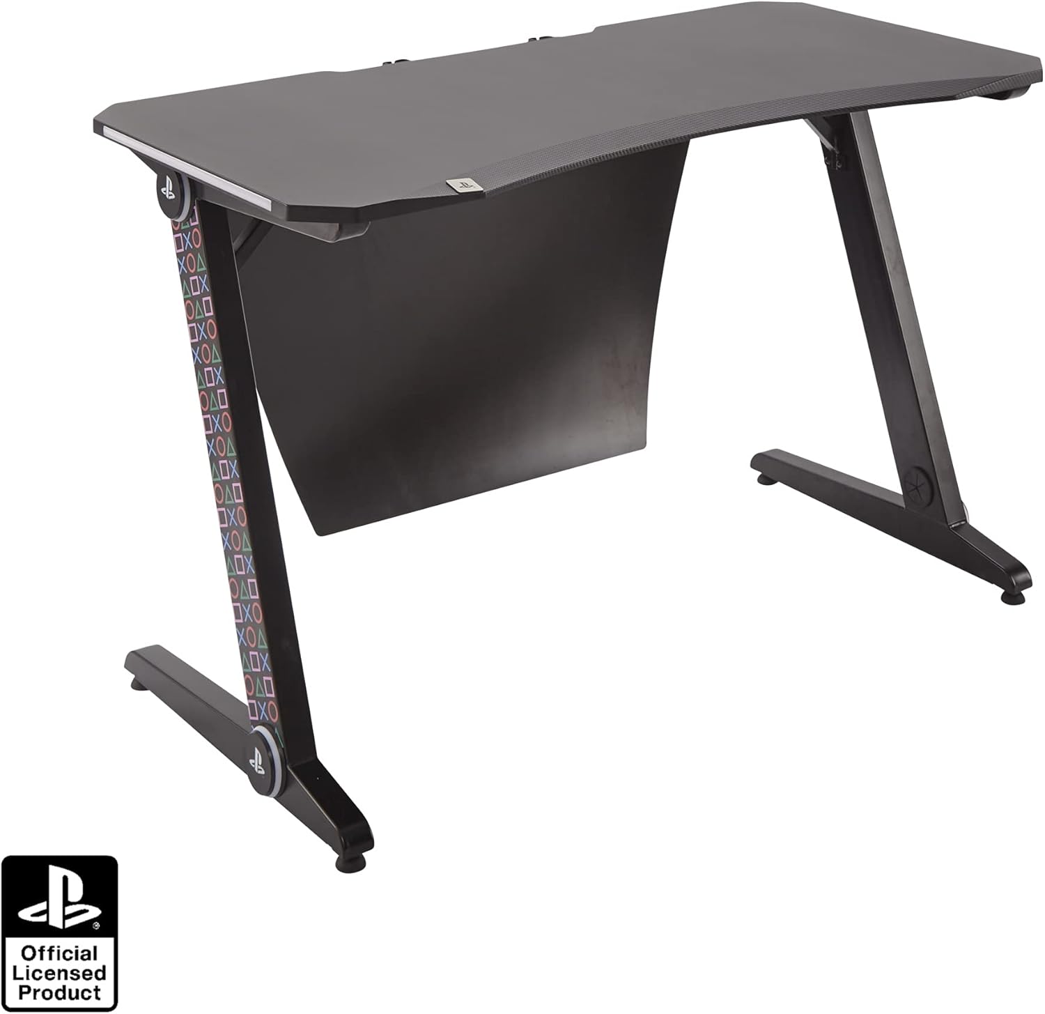 Xrocker Official Playstation Gaming Desk Led Lights Pc Office Workstation