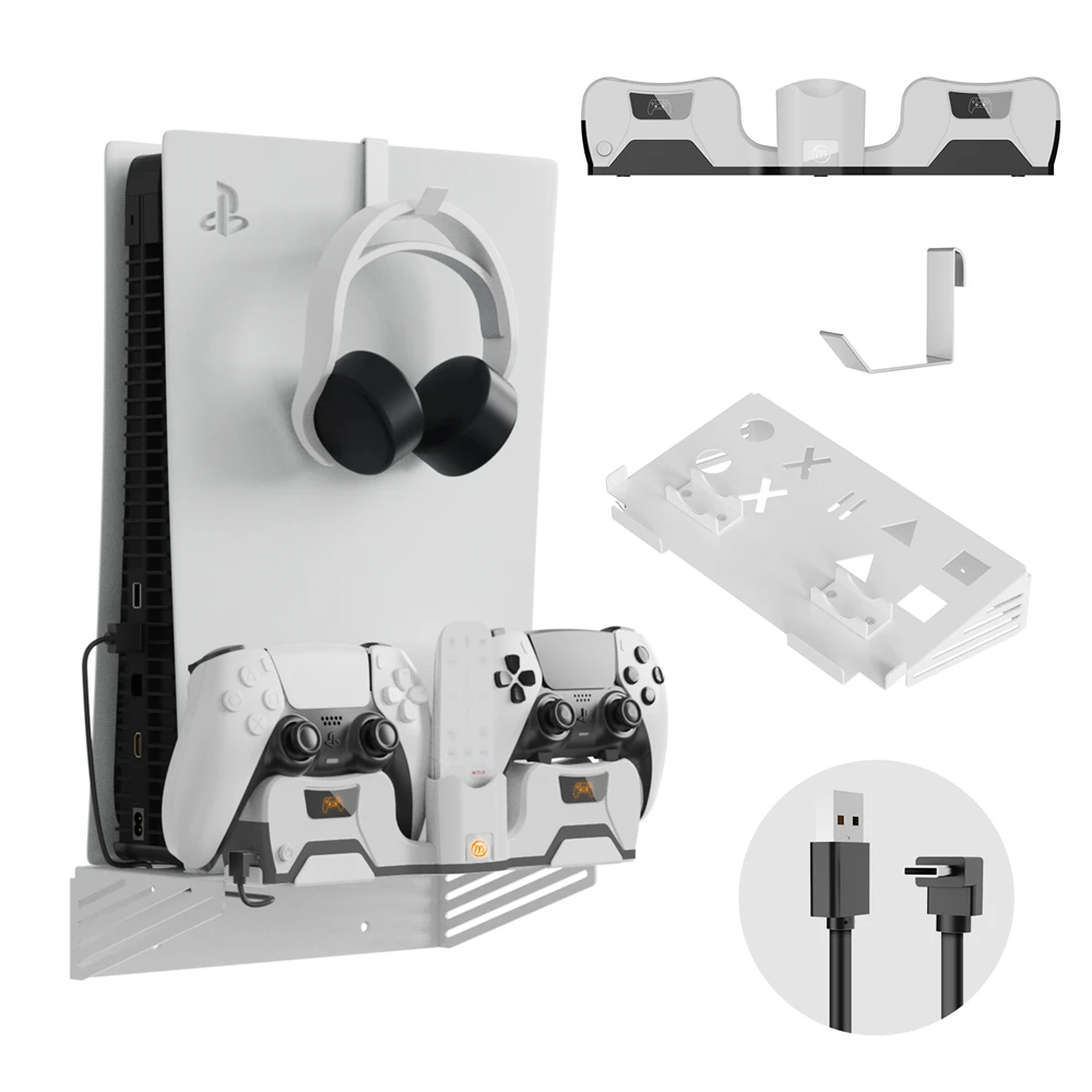 YS P5181 For PS5 host Wall Hanger base charging stand bracket For wall storage